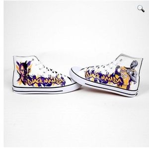 Black Mamba -Dual Tone Canvas High Top Unisex Size (8) New With Box